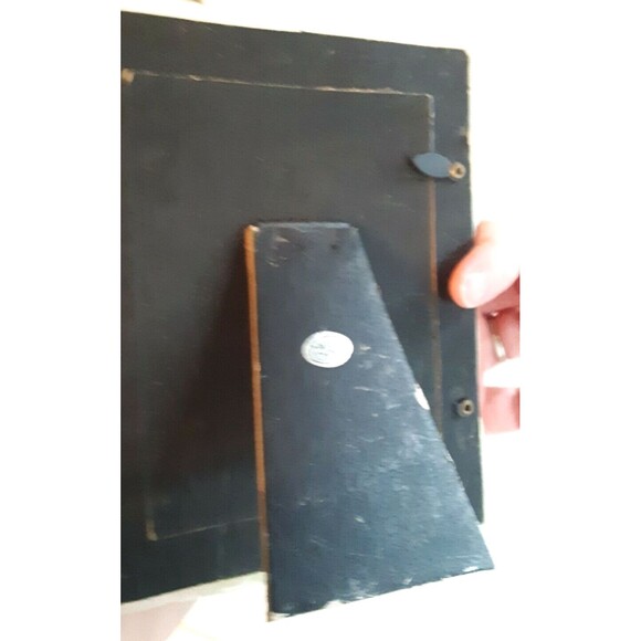 Picture Frame Bear Grandchildren Playing On Grandma's Quilt 4x6 Photo Vintage - Picture 7 of 7